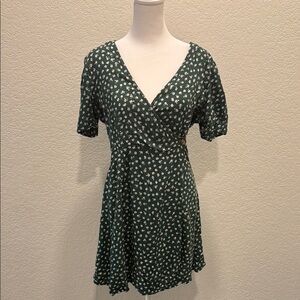 Volcom Green Floral Mini Dress